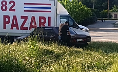 Polisin ‘dur' ihtarına uymayıp kaçan otomobil otların arasında bulundu