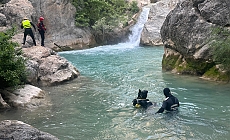 Yazılı Kanyon'da suda kaybolan 19 yaşındaki üniversiteli gencin cansız bedenine ulaşıldı