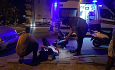 Serik'te motosikletle hafif ticari araç çarpıştı: 1 yaralı