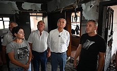 Kepez’den, yangın sonrası Odabaşı İlkokulu’na destek