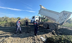 İzinsiz kum alımına jandarma engeli!