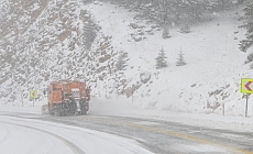 Antalya-Konya kara yolunda kar yağışı aralıklarla devam ediyor