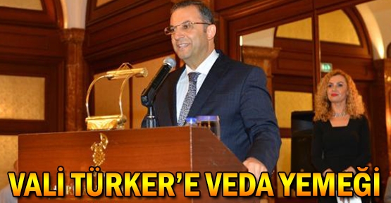 Vali Muammer Türker'e veda yemeği