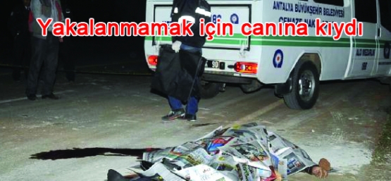 Yakalanmamak için intihar etti